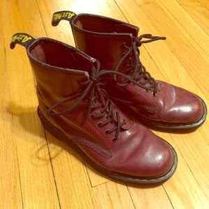 Dark Red Maroon Doc Martens